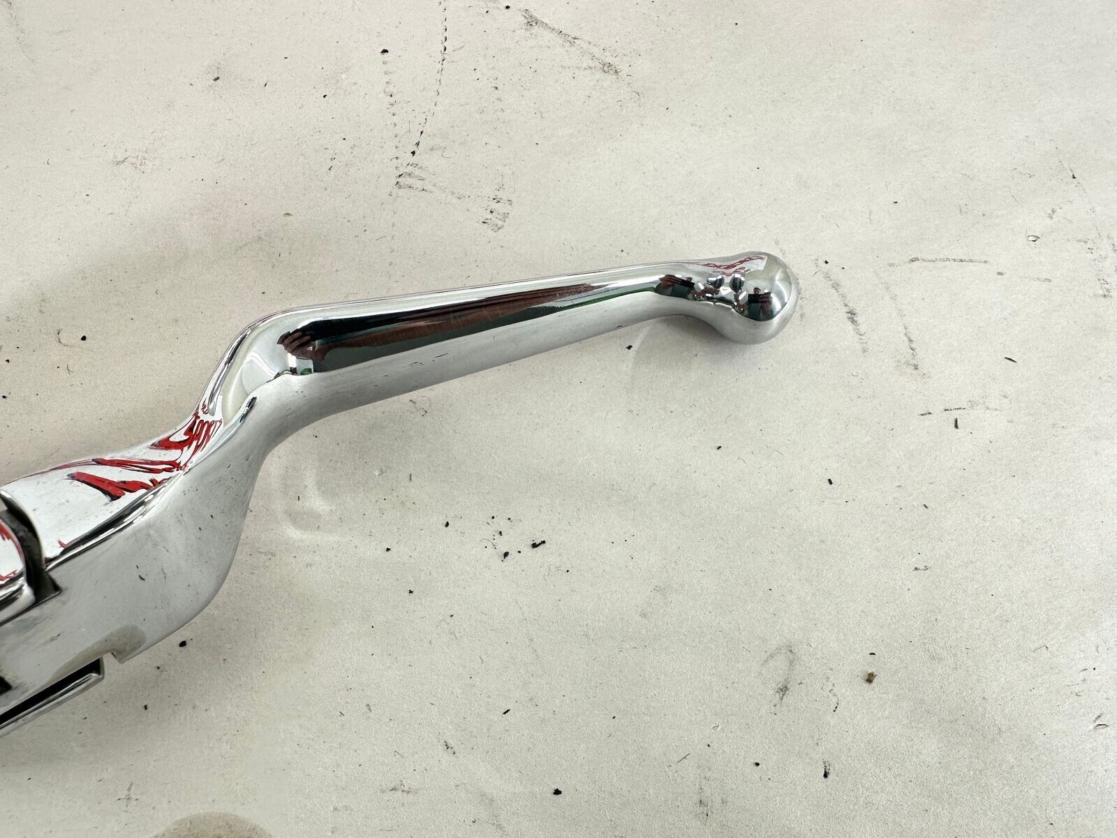 2001 HARLEY SOFTAIL Chrome Clutch Lever Perch + Mirror