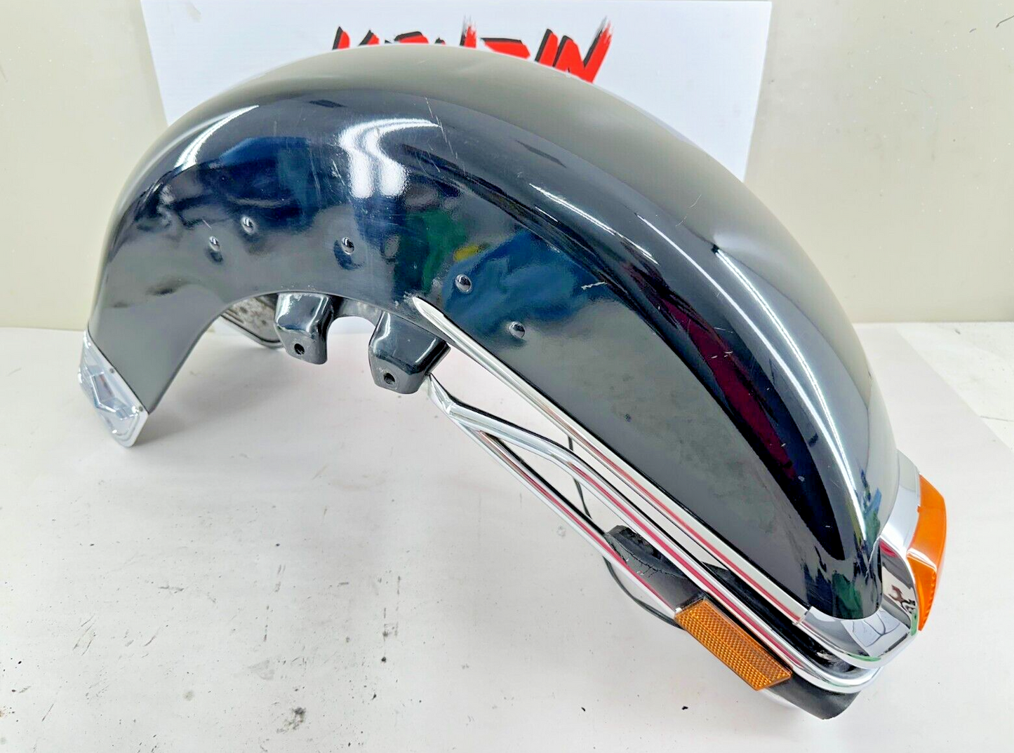 1999 HARLEY ELECTRA GLIDE Black Front Fender + Light + Bumper