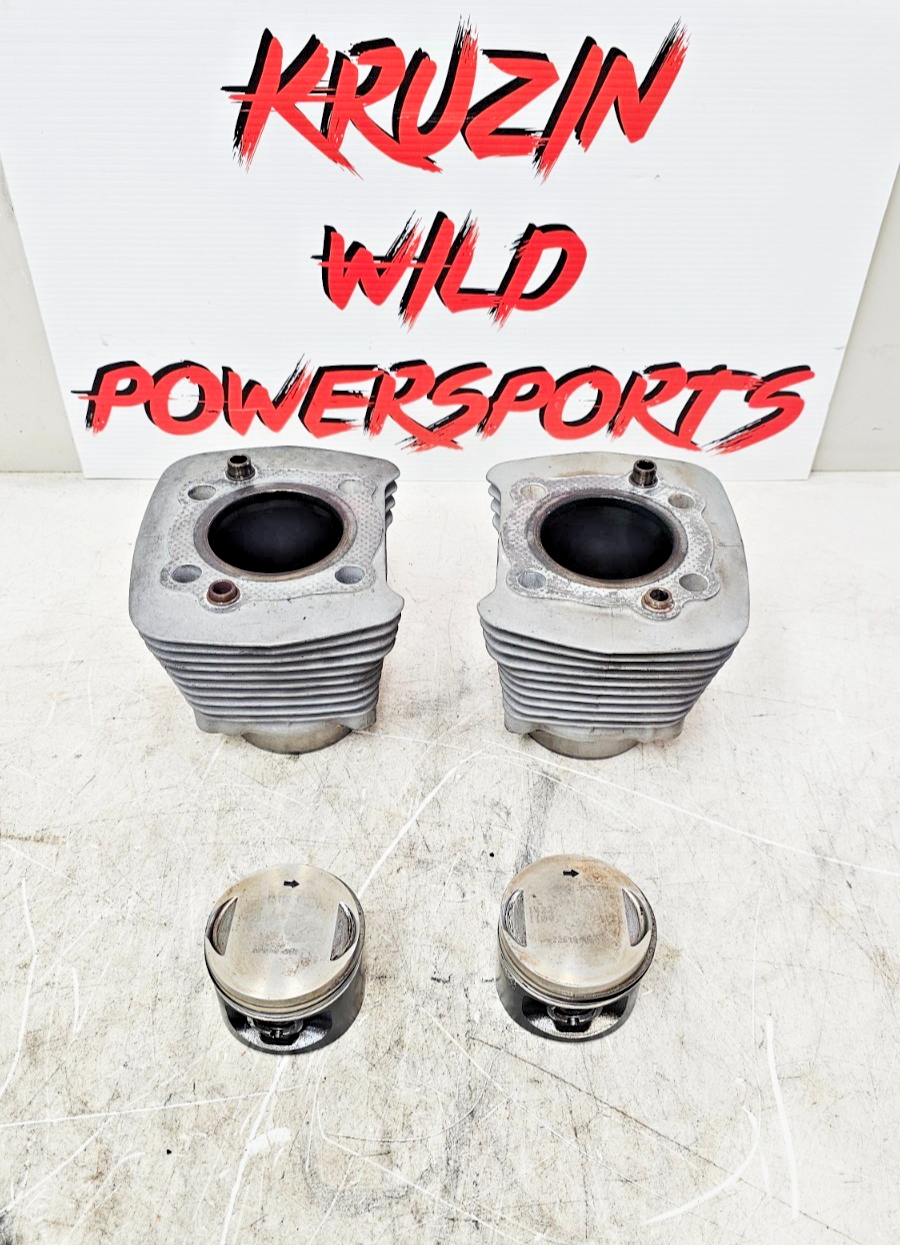 2001 Harley Davidson Sportster 883 Engine Motor Cylinders Jugs Piston top end