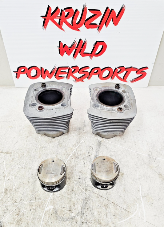 2001 Harley Davidson Sportster 883 Engine Motor Cylinders Jugs Piston top end