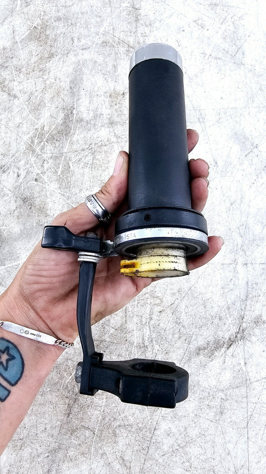 1999 HONDA VALKYRIE INTERSTATE Left Right Throttle Handle Black Grip Cruise Lock