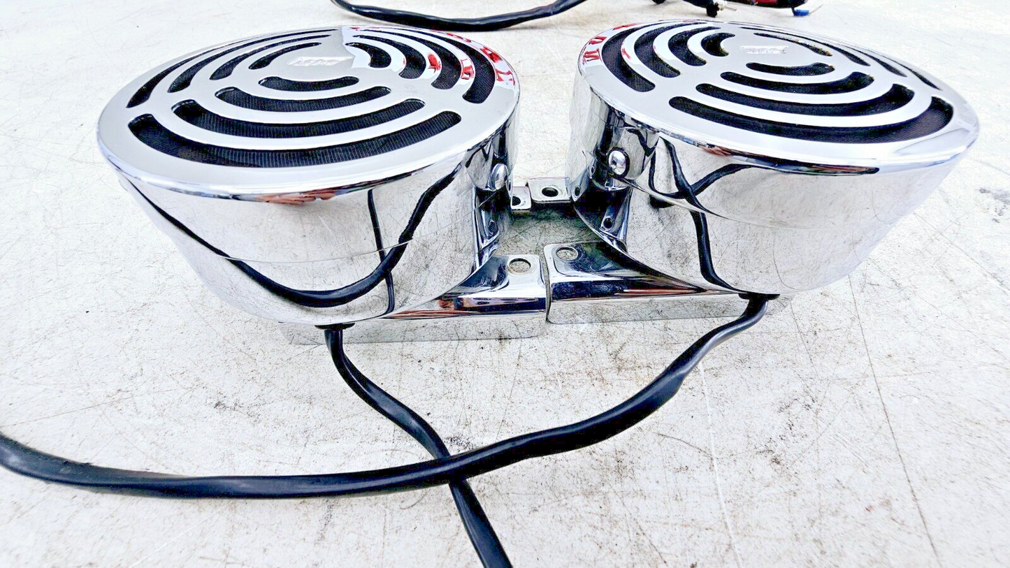 1999 HARLEY DYNA CONVERTIBLE J&M Handlebar Mounted Stereo Radio Bluetooth