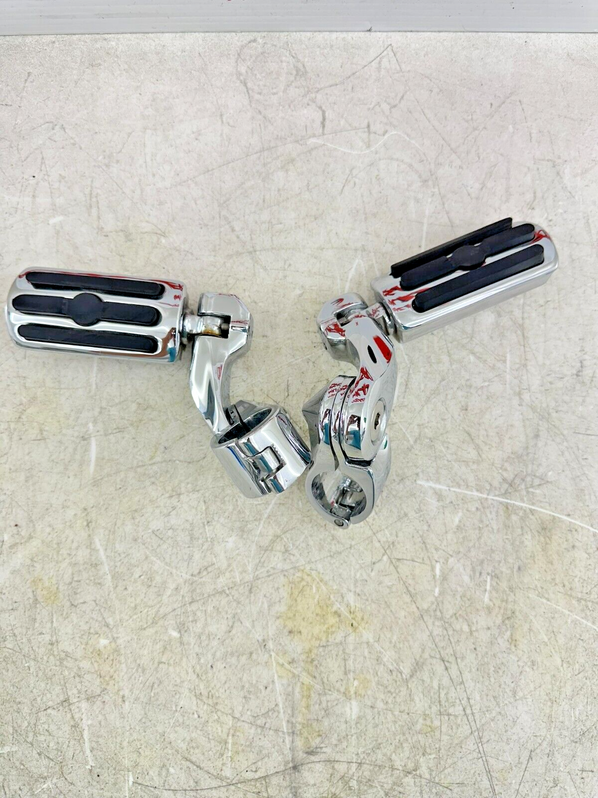 2003 HARLEY ELECTRA GLIDE classic Chrome Highway Footpeg Rest Pads