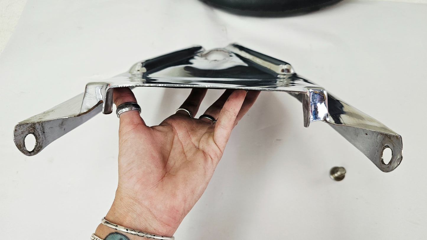 1995 HARLEY SOFTAIL FATBOY Corbin Solo Springer Driver Seat Chrome Filler Panel