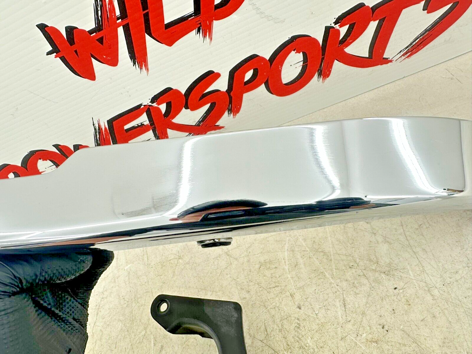 2001 HARLEY DAVIDSON SOFTAIL Chrome Upper Black Lower Belt Guard