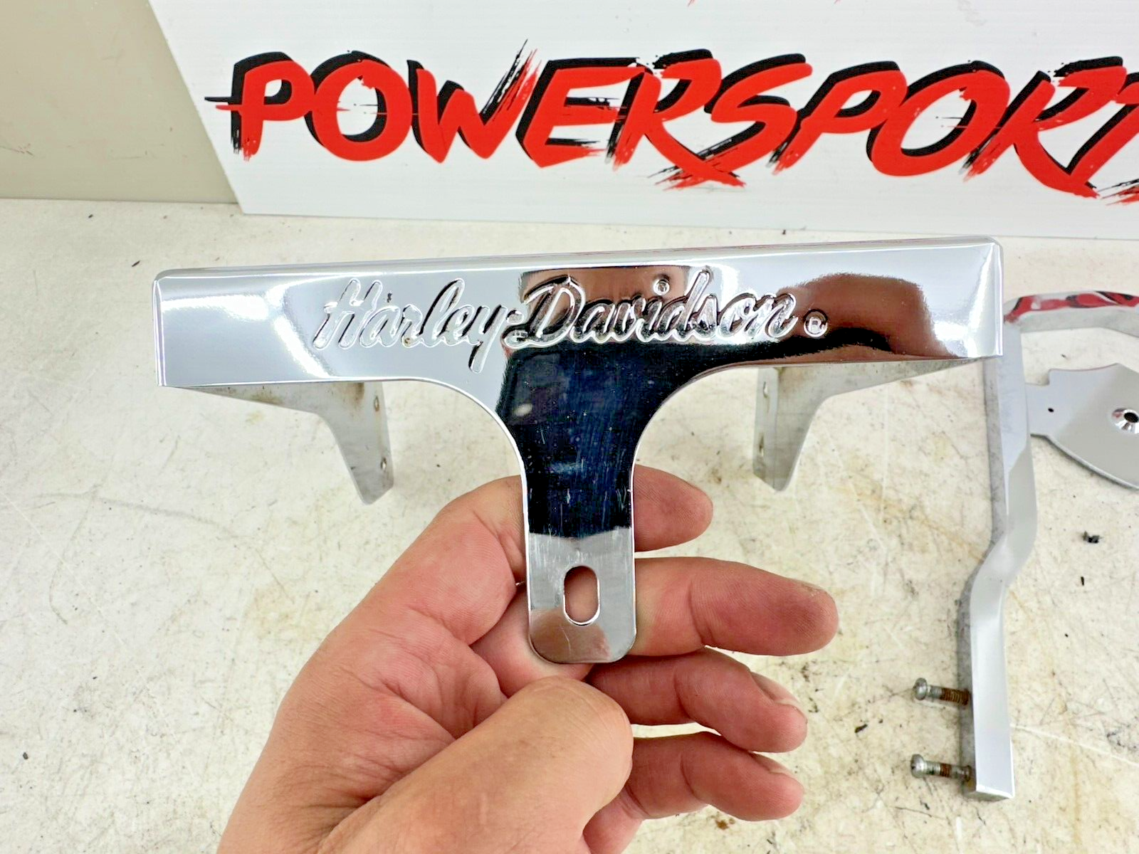 1997 HARLEY DYNA Chrome Sissybar Passenger Backrest W/ Luggage Rack