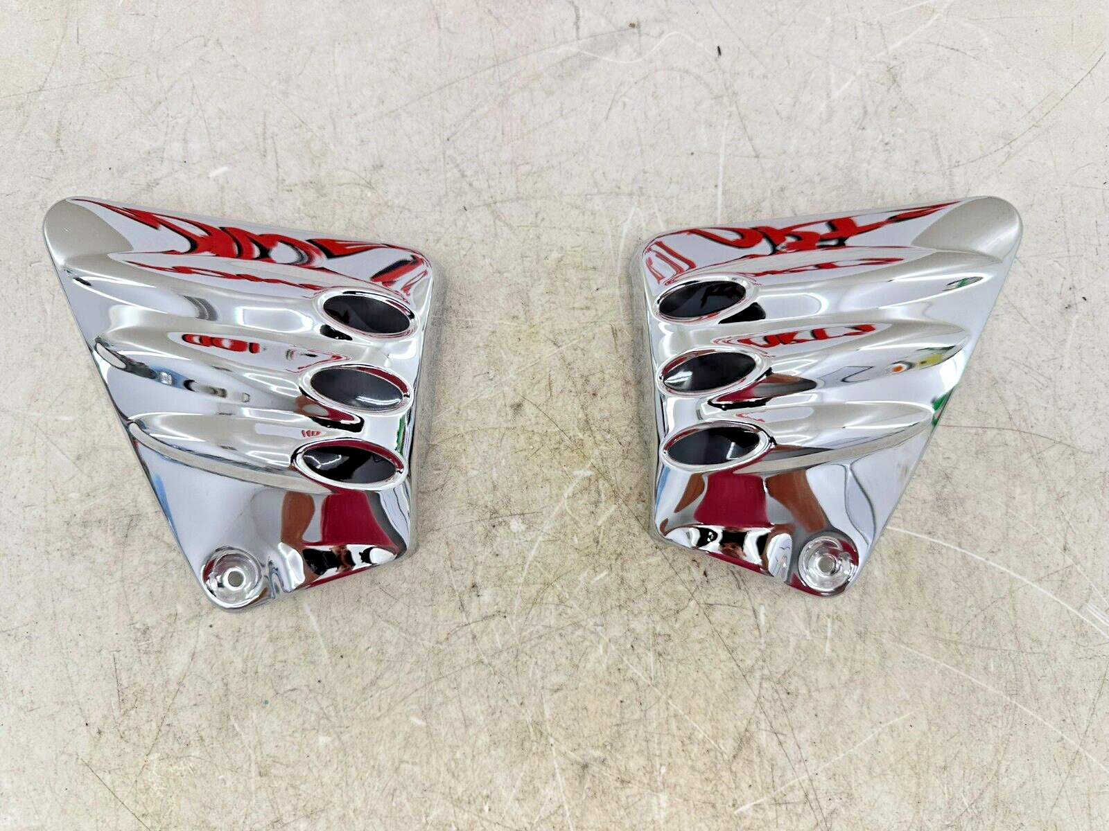 2003 Harley Davidson V Rod VRSCA Chrome Right Left Frame Neck Cover Panel