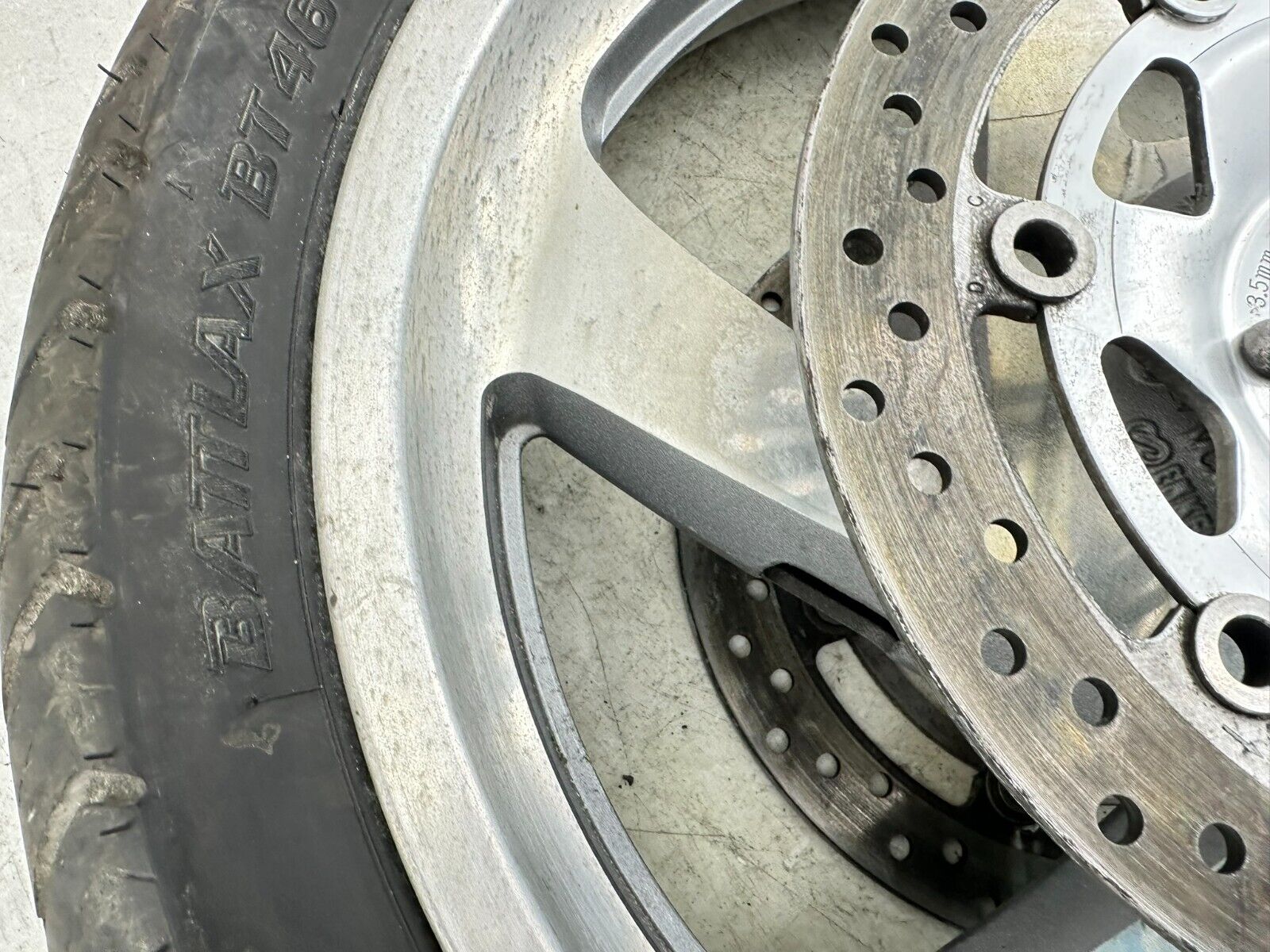 2004 Honda Goldwing GL1800 18" Front Wheel Rim Tire + Brake Rotors