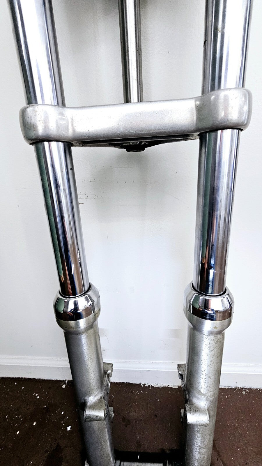 1995 HARLEY DYNA CONVERTIBLE Dual Caliper Rotor Forks Front End Triple Tree 