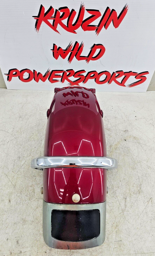 1993 HONDA GOLDWING GL1500 Front Fender Rear Section w/ Chrome Trim Red