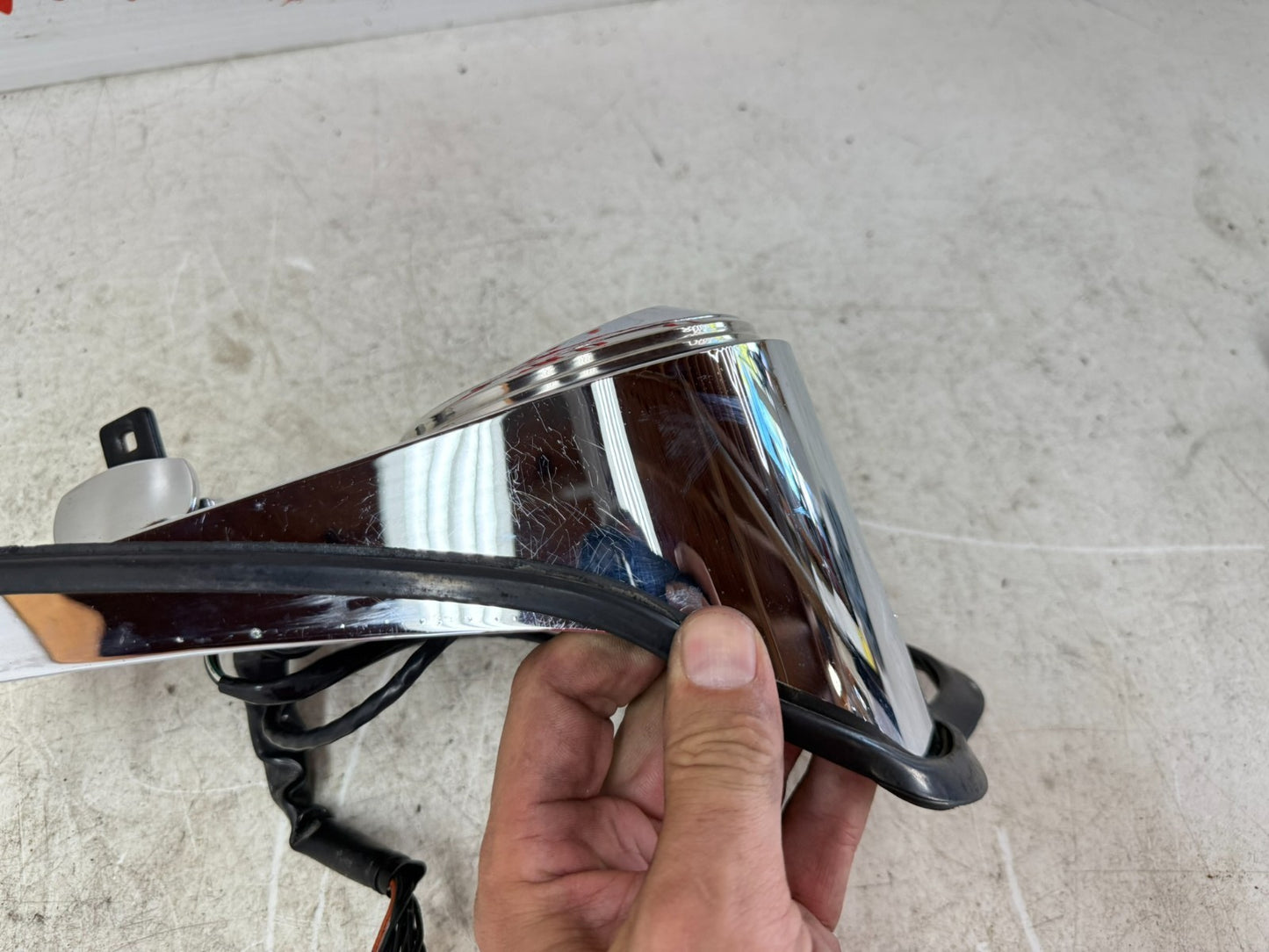 1997 HARLEY DAVIDSON SOFTAIL Dash Console Speedometer Ignition Switch Chrome