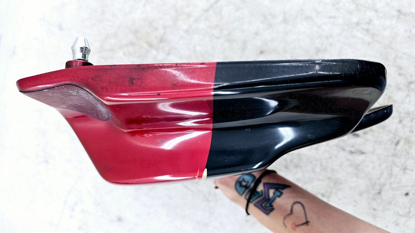 1998 HARLEY FLH ELECTRA GLIDE Left Side Cover Fairing Panel Cowl RED BLACK OEM