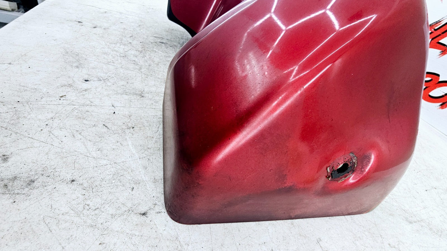 1998 HARLEY FLH ELECTRA GLIDE Left Lower Leg Fairing Cowl Panel RED BLACK OEM HD