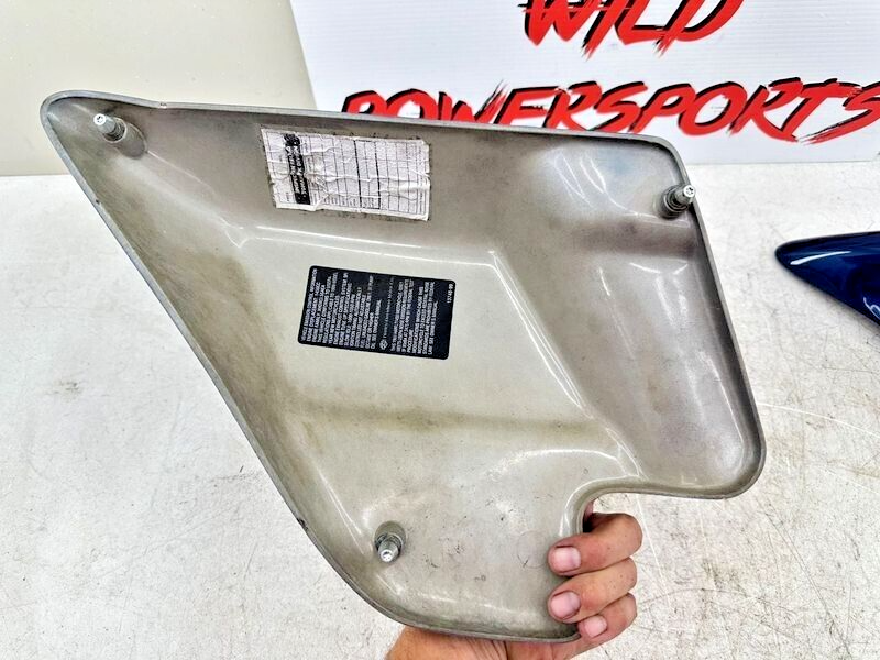 1999 HARLEY FLH ELECTRA GLIDE OEM HD Right Left Side Cover Cobalt Blue Diamond