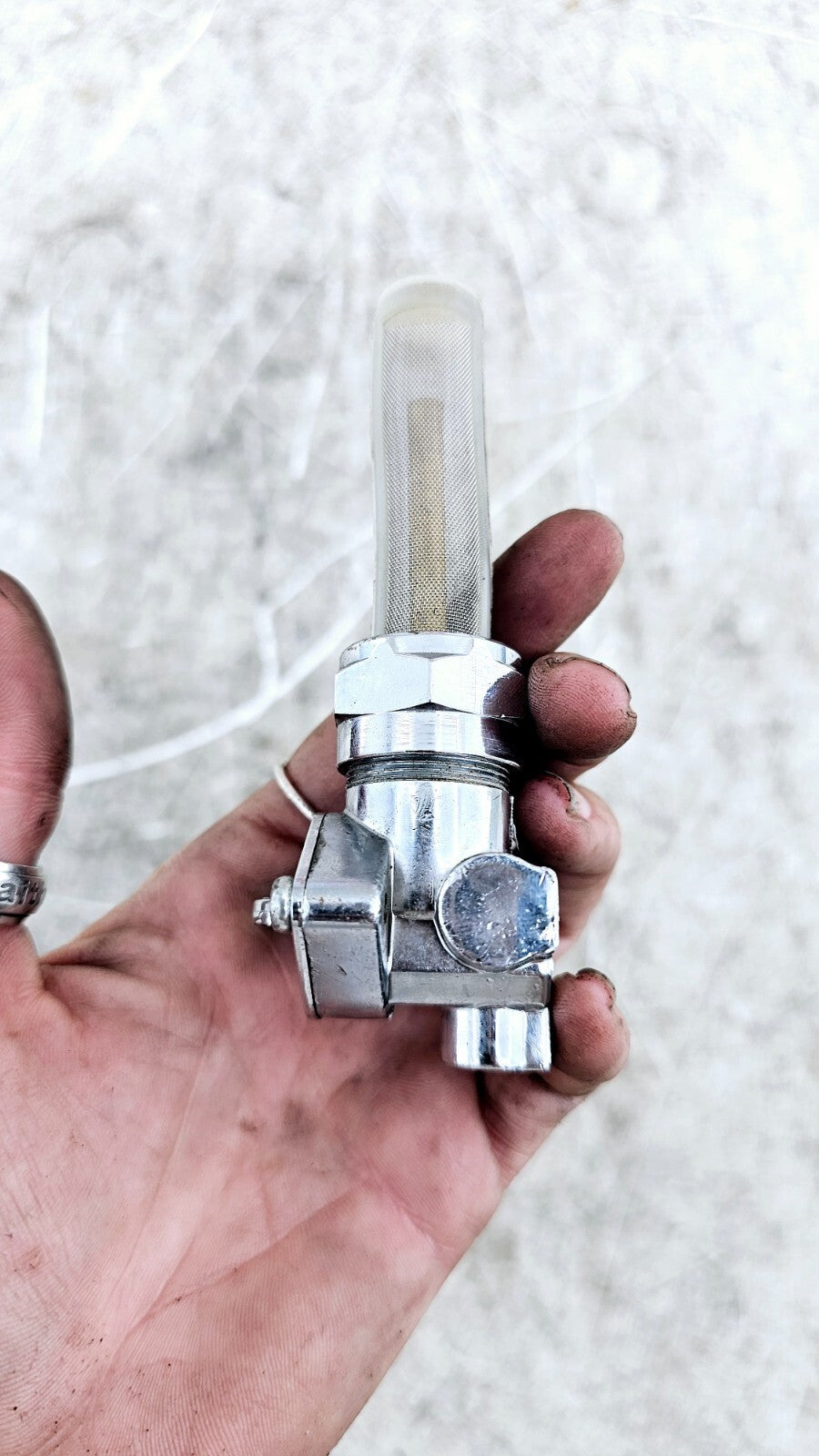1994 HARLEY FLH ELECTRA GLIDE Chrome Gas Tank Petcock Valve