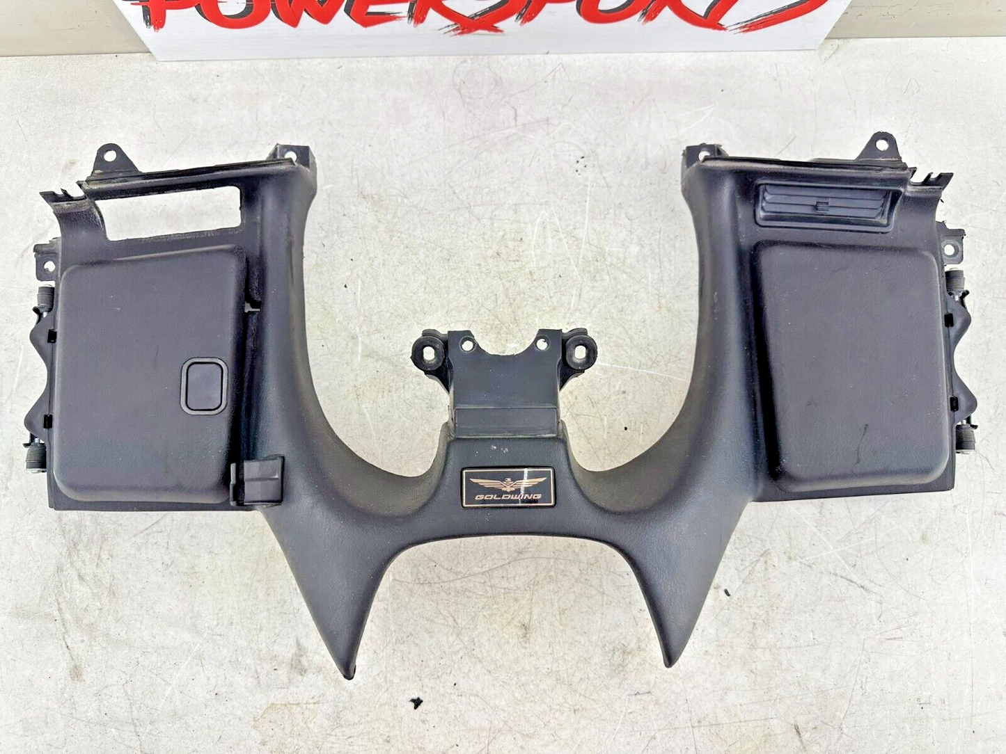 2004 Honda Goldwing GL1800 Black Upper Fairing Storage Pocket Radio Surround