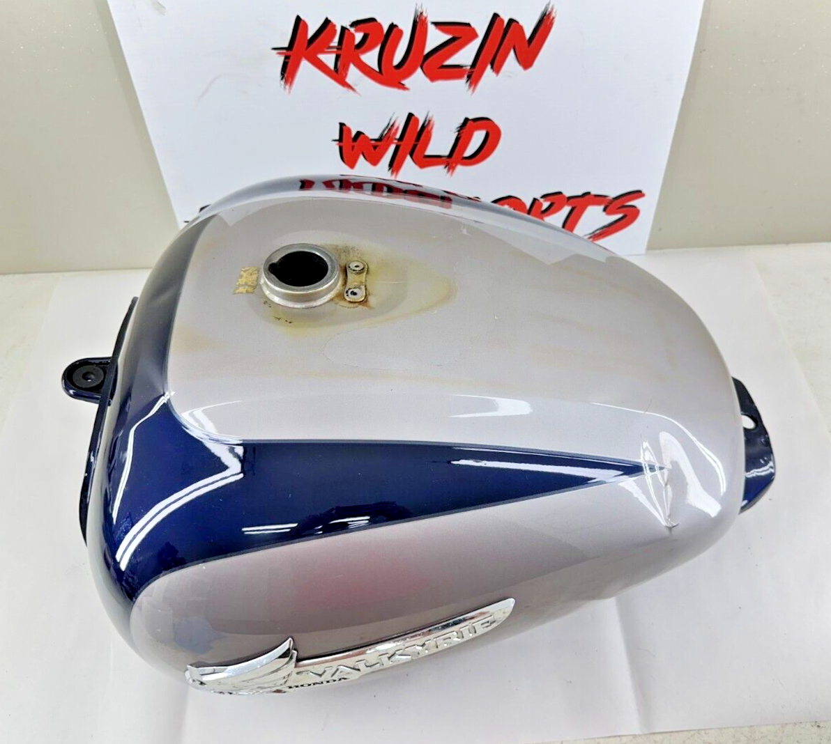 1998 HONDA VALKYRIE INTERSTATE Blue Silver Gas Fuel Tank + Petcock