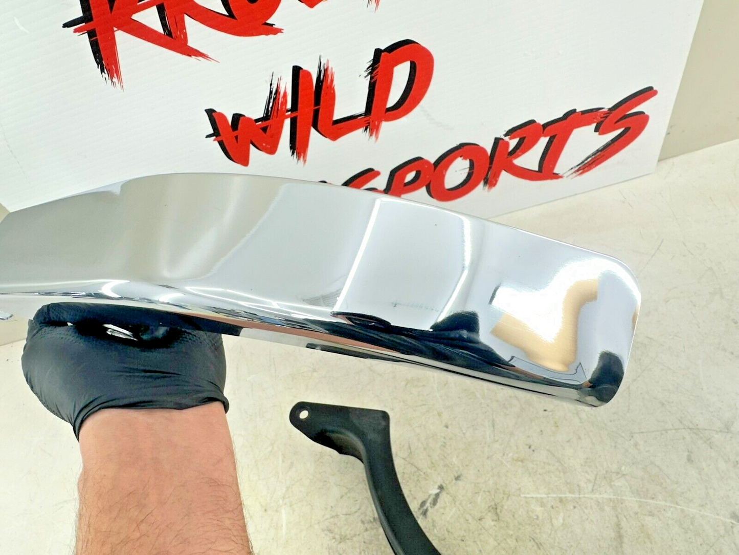 2001 HARLEY DAVIDSON SOFTAIL Chrome Upper Black Lower Belt Guard