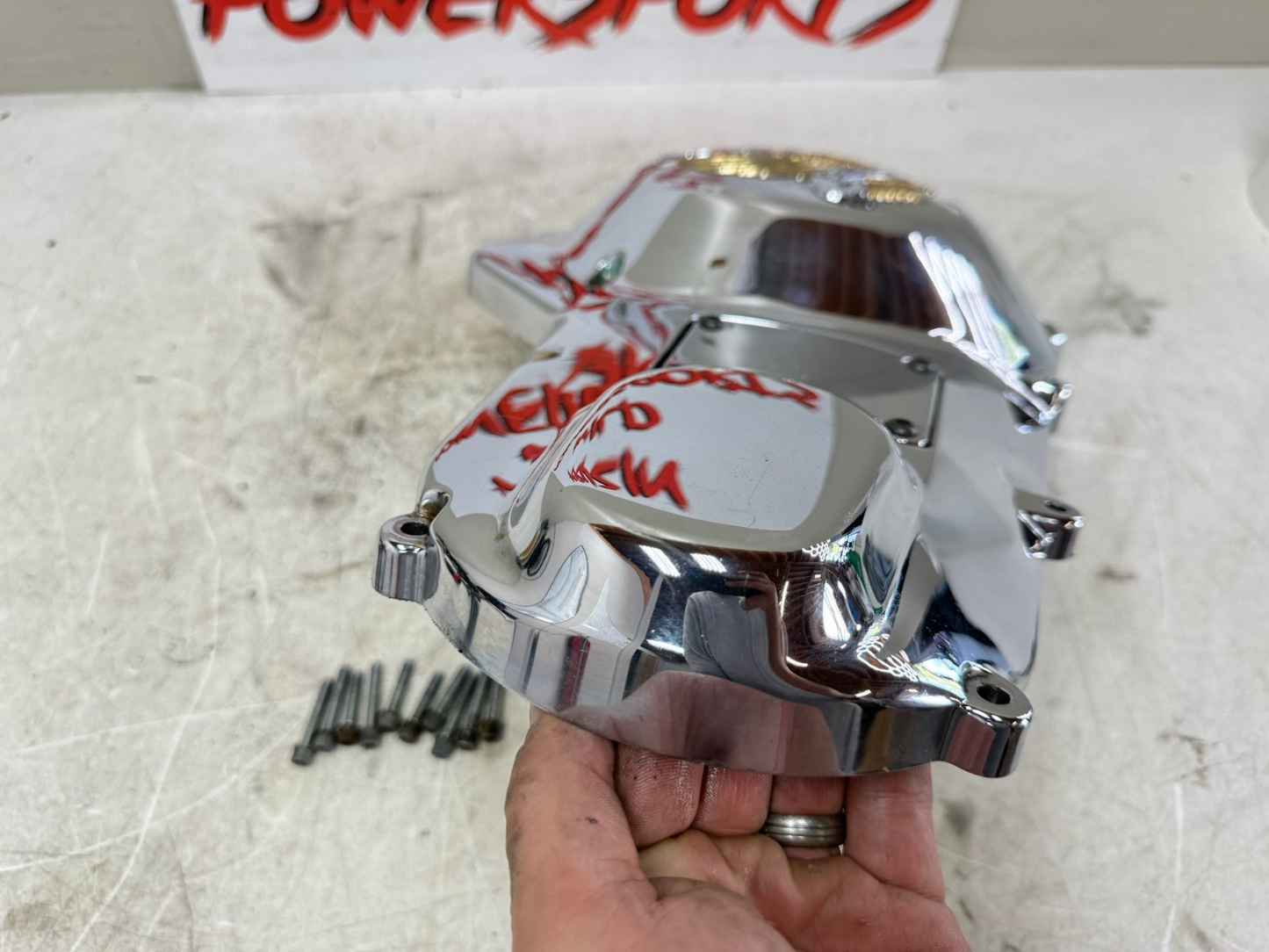 1995 HARLEY FLH ELECTRA GLIDE Outer Primary Clutch Cover Housing Live To Ride