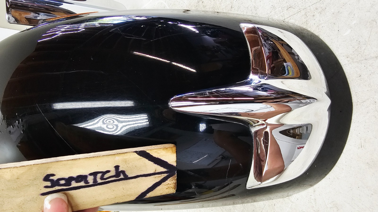 2000 HONDA VALKYRIE INTERSTATE Front Wheel Fender w/ Chrome Trim Tip Black