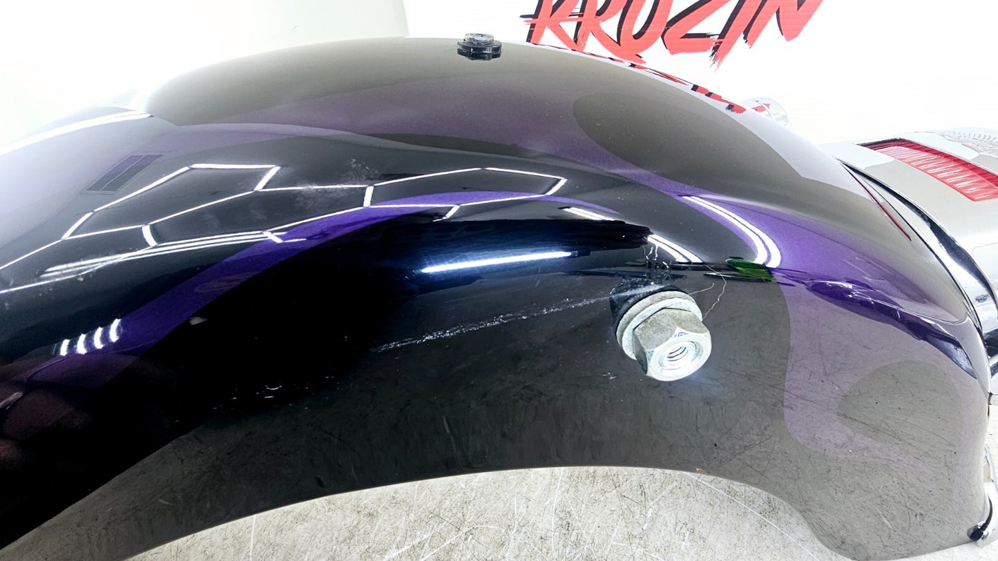 1998 HARLEY FLH ROADKING Rear Fender Brake Turn BLACK PURPLE FLAME OEM HD PAINT