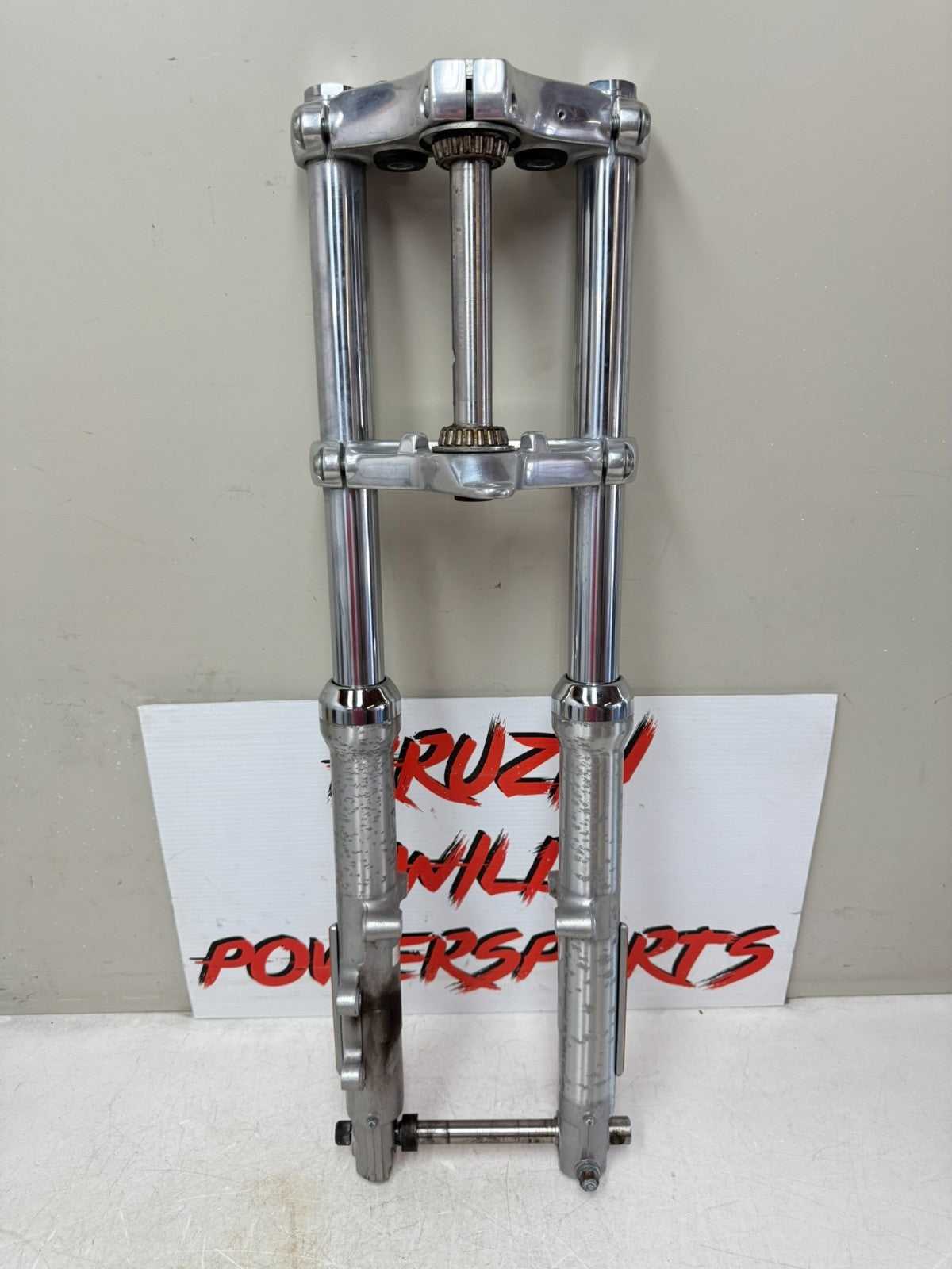 2003 Harley Davidson Sportster Front End Suspension Forks Triple Tree 39mm