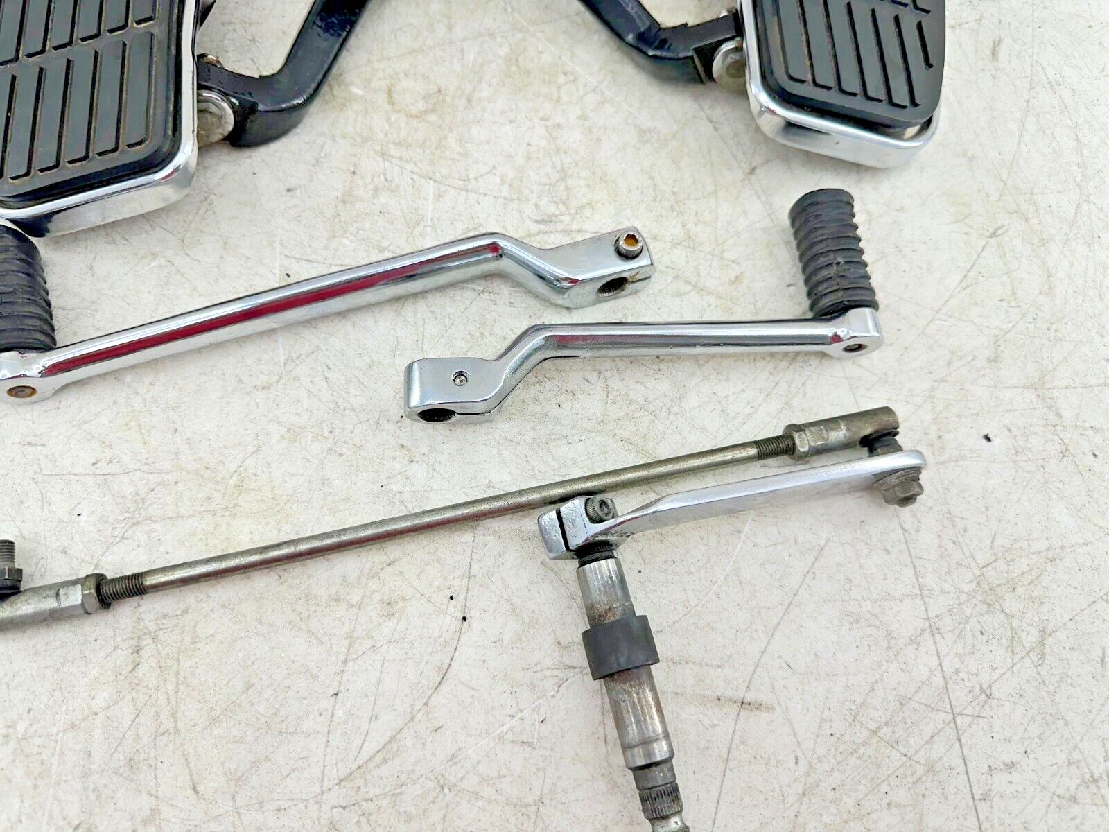 1994 HARLEY ELECTRA GLIDE Driver Floorboards Kickstand + Heal Toe Shifter
