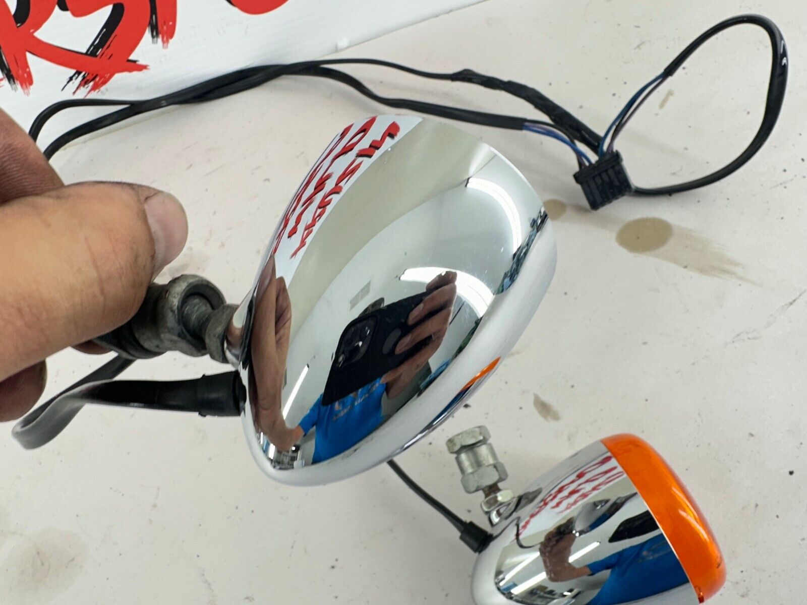 2003 Harley Davidson Sportster HandleBar Mounted Front Turn Signals