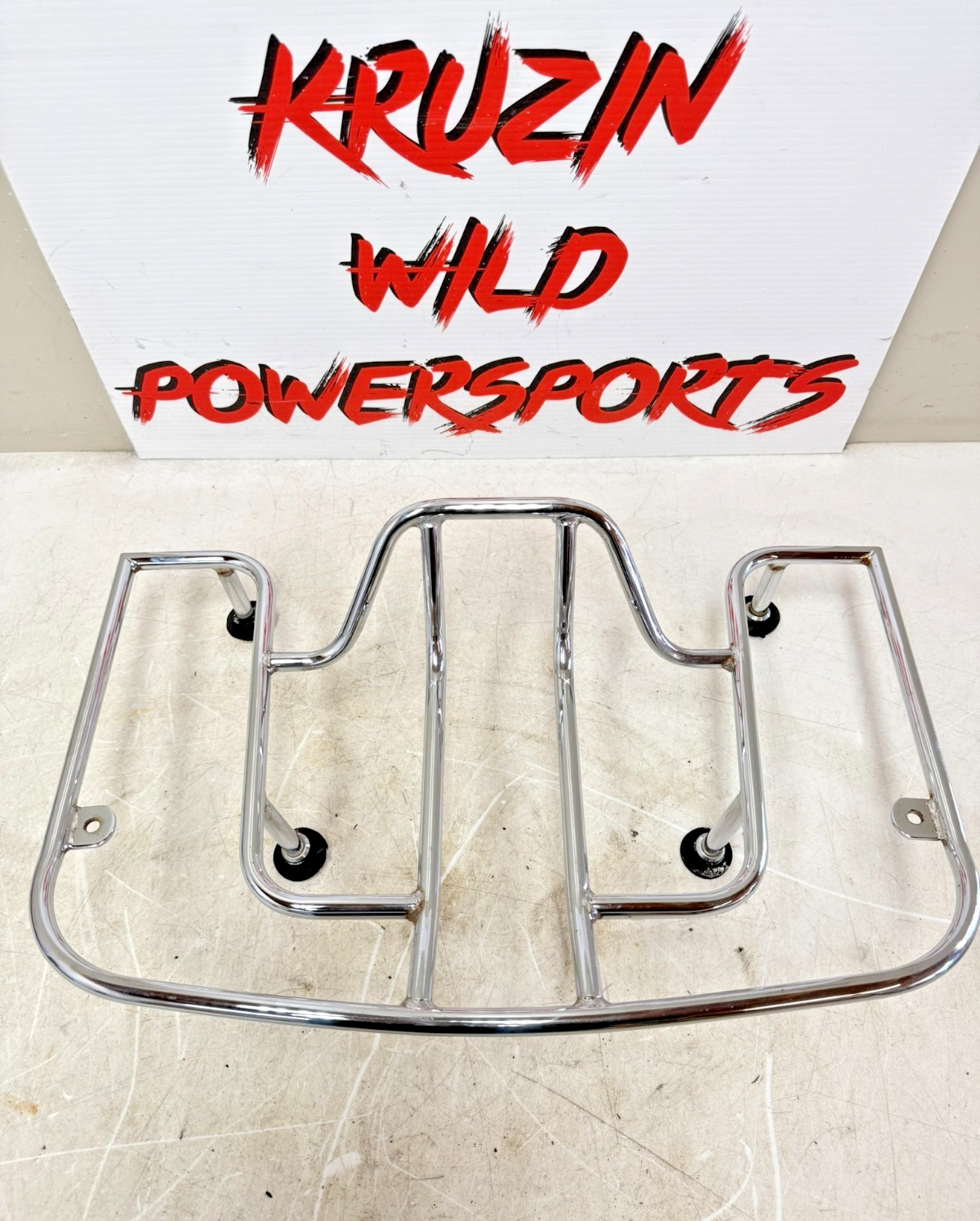 2002 Honda Goldwing GL1800 Rear Trunk Top Case Luggage Rack Chrome