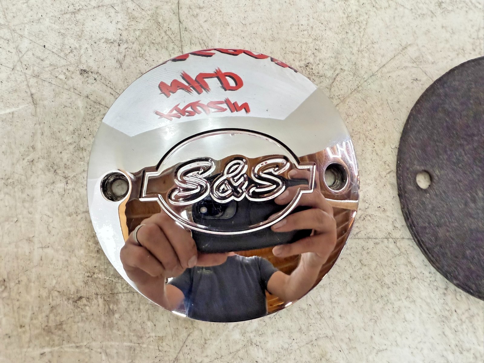 1997 HARLEY DAVIDSON SOFTAIL S&S Nose Cone Cam Cover Filler Panel