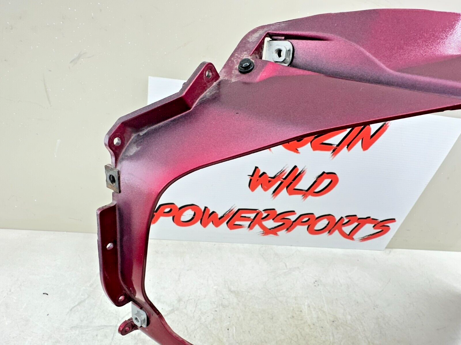 2004 Honda Goldwing GL1800 Red Left Side Headlight Mid Fairing Cowl Panel