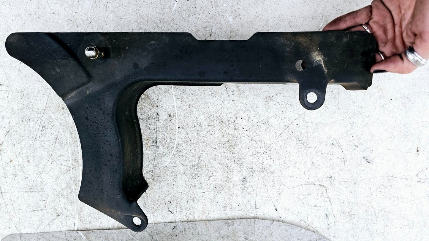 1999 HARLEY SOFTAIL Chrome Upper Belt Cover Guard + Black Lower