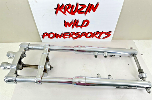 2003 HARLEY SOFTAIL DEUCE Chrome Front Forks Triple Clamps