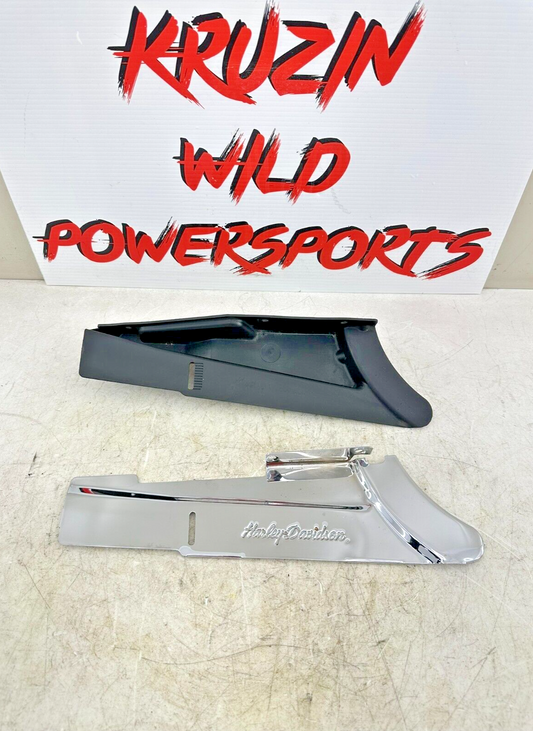 2002 HARLEY DYNA LOW RIDER Chrome Lower Belt Cover + Plastic Guard