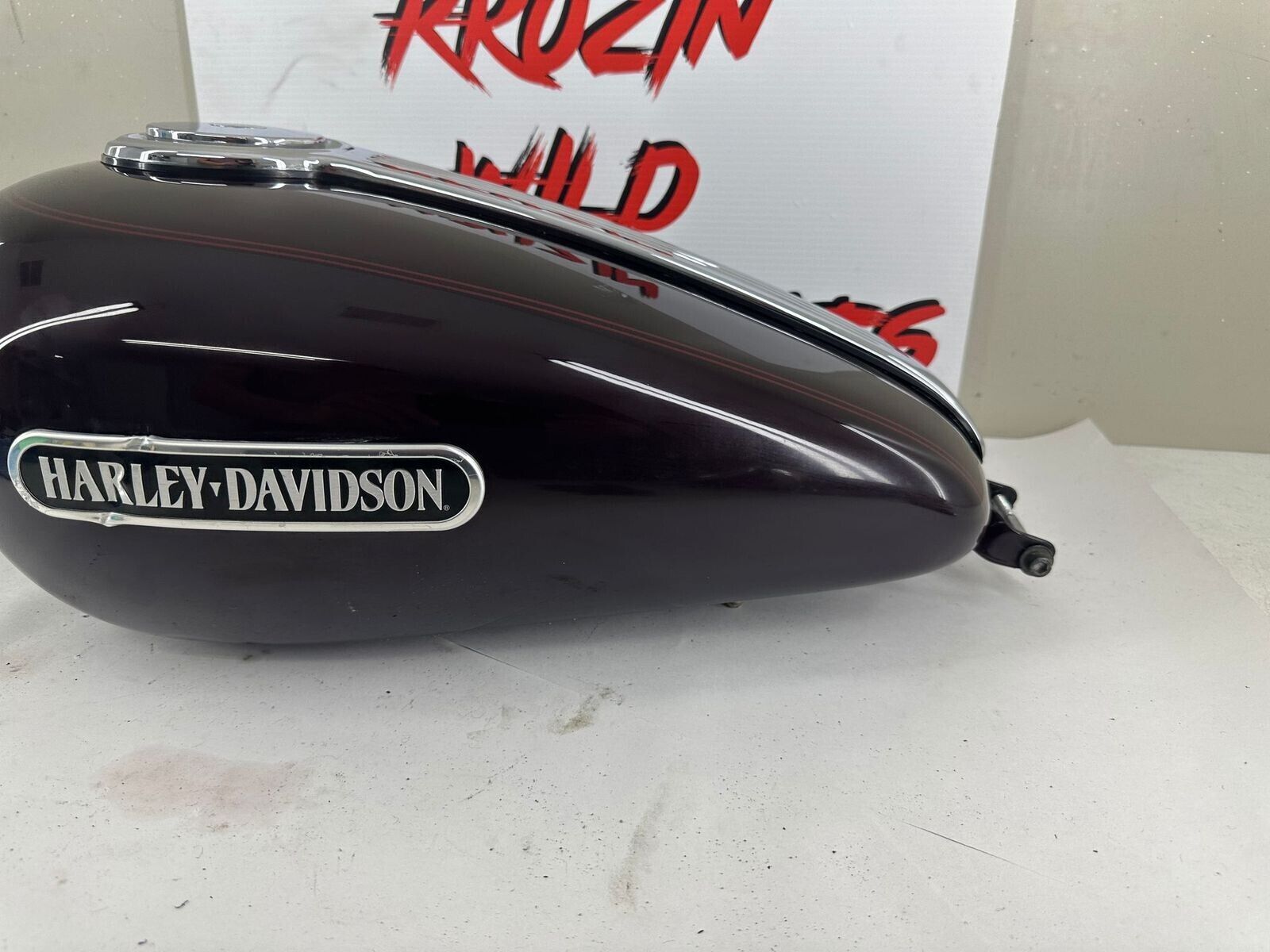 2007 HARLEY SPORTSTER CUSTOM Purple Gas Fuel Tank OEM EFI