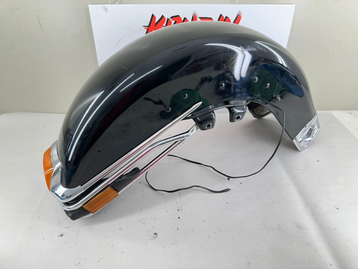 1999 HARLEY ELECTRA GLIDE Black Front Fender + Light + Bumper