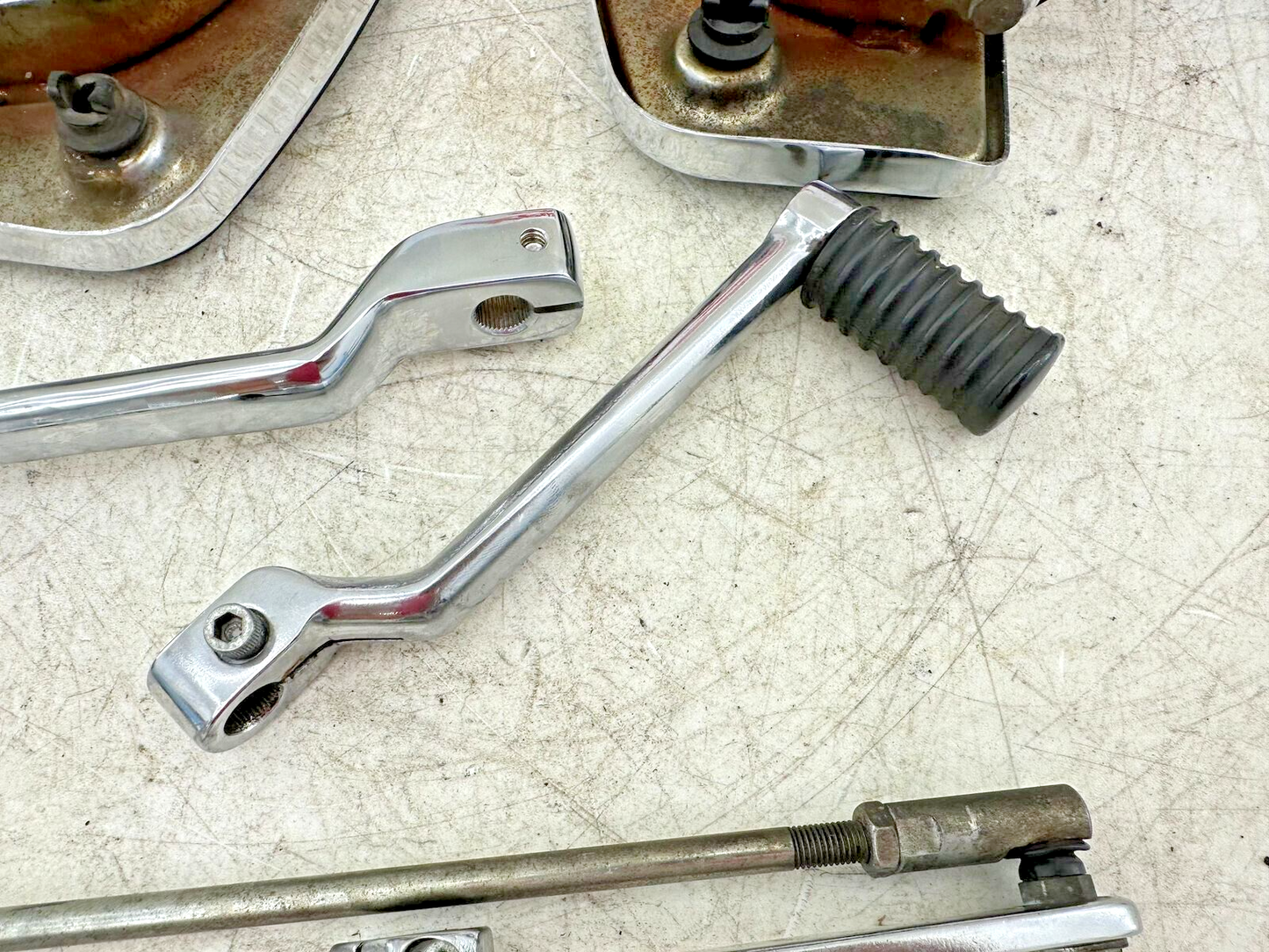 1994 HARLEY ELECTRA GLIDE Driver Floorboards Kickstand + Heal Toe Shifter