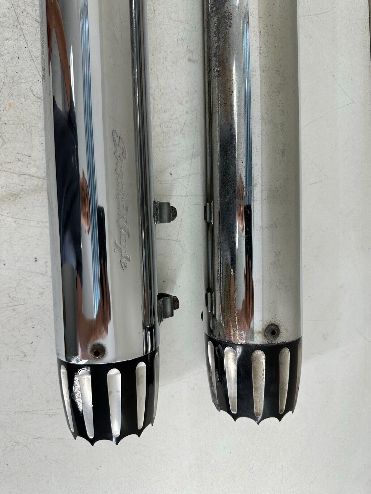 2003 HARLEY FLH ELECTRA GLIDE SCREAMIN EAGLE SLIP ON MUFFLERS RIGHT LEFT 3.5"