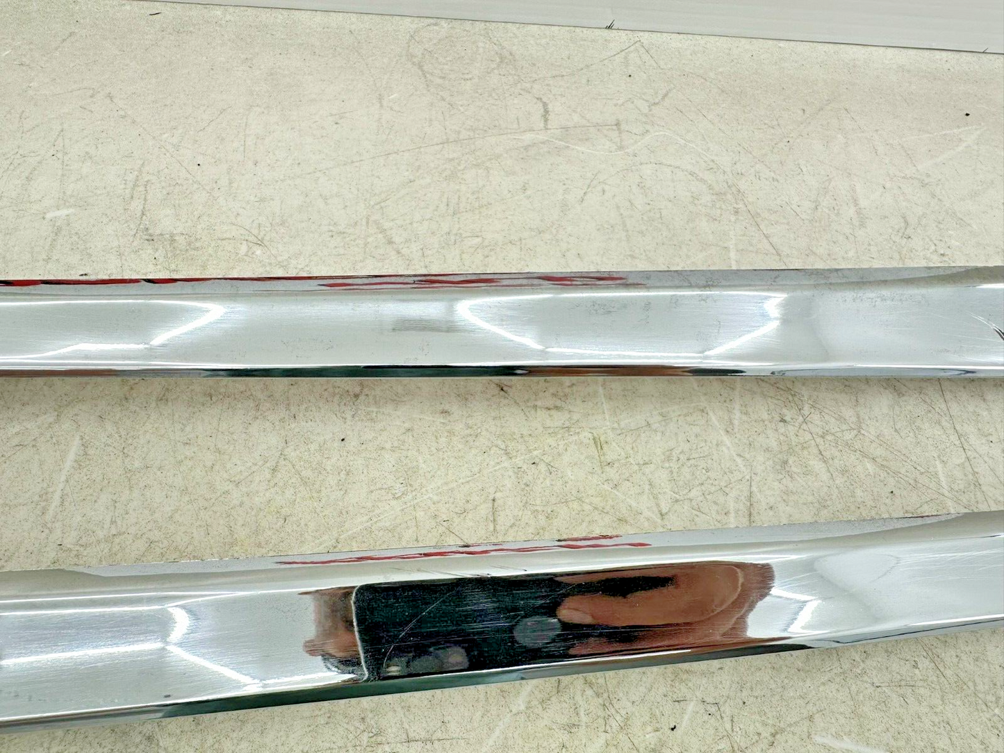 04 Honda Goldwing GL1800 Right & Left Saddlebag Door Trim Chrome Set OEM Genuine