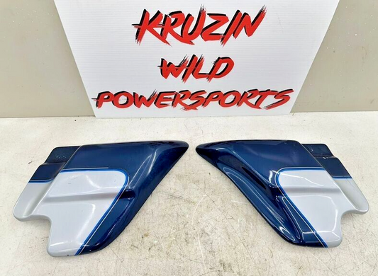 1999 HARLEY FLH ELECTRA GLIDE OEM HD Right Left Side Cover Cobalt Blue Diamond
