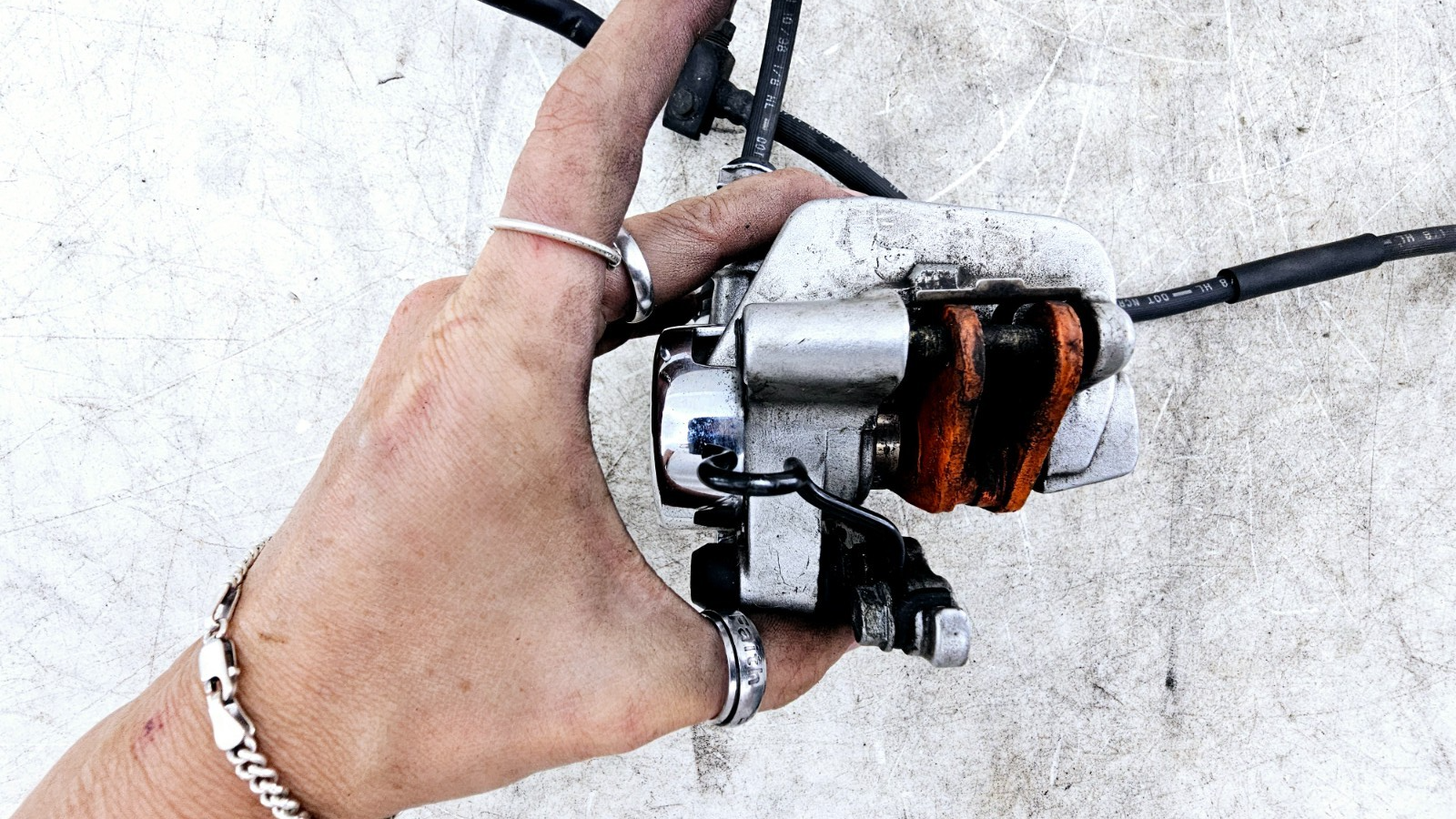 1999 HONDA VALKYRIE INTERSTATE Dual Caliper Hose Master Cylinder + Right Mirror