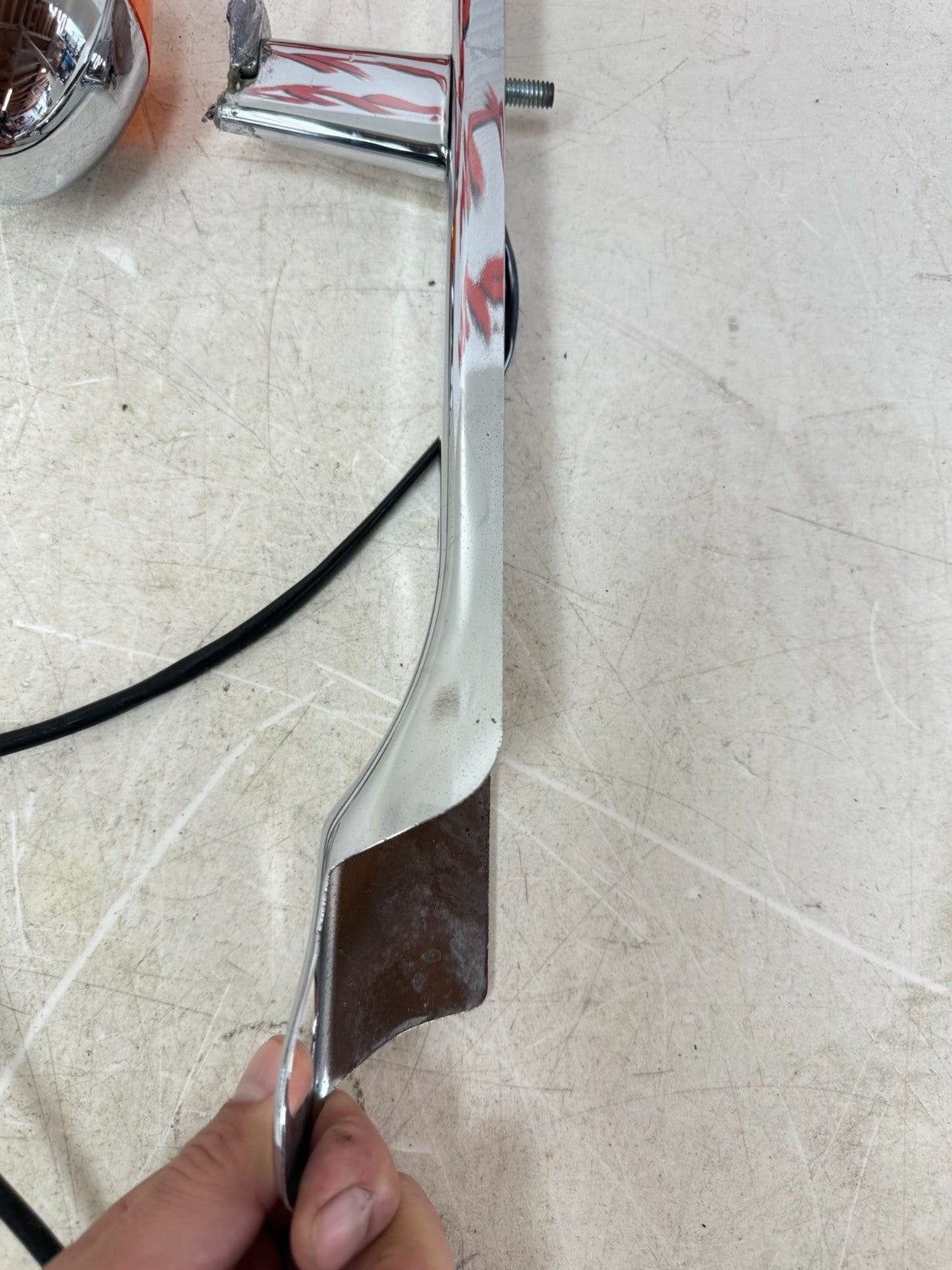 1997 Harley Davidson Sportster Rear Fender Frame Strut Covers & Turn Signal