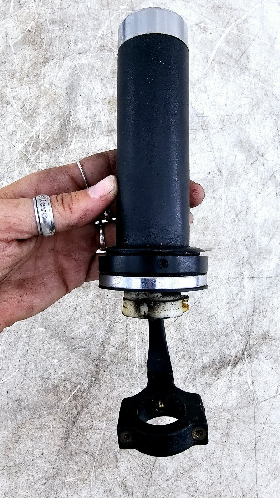 1999 HONDA VALKYRIE INTERSTATE Left Right Throttle Handle Black Grip Cruise Lock