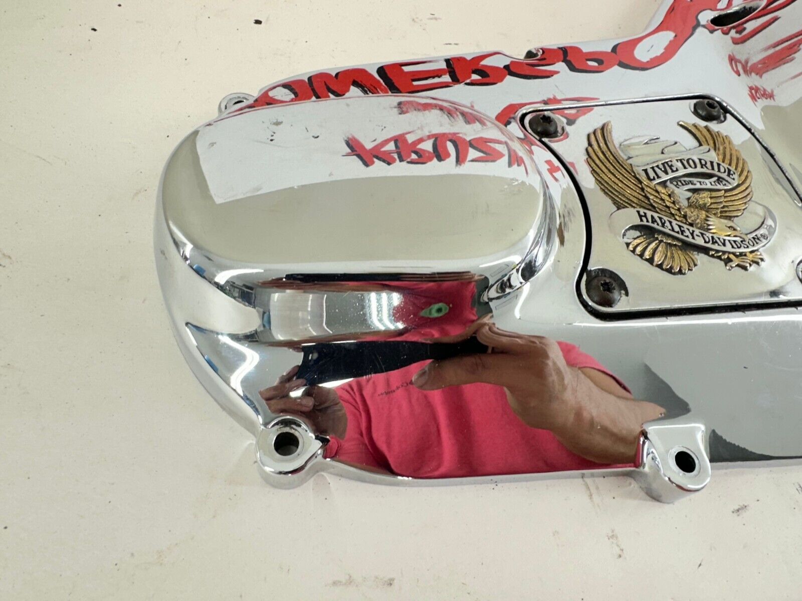 1999 HARLEY ELECTRA GLIDE Chrome Outer Primary Clutch Cover 60685-99