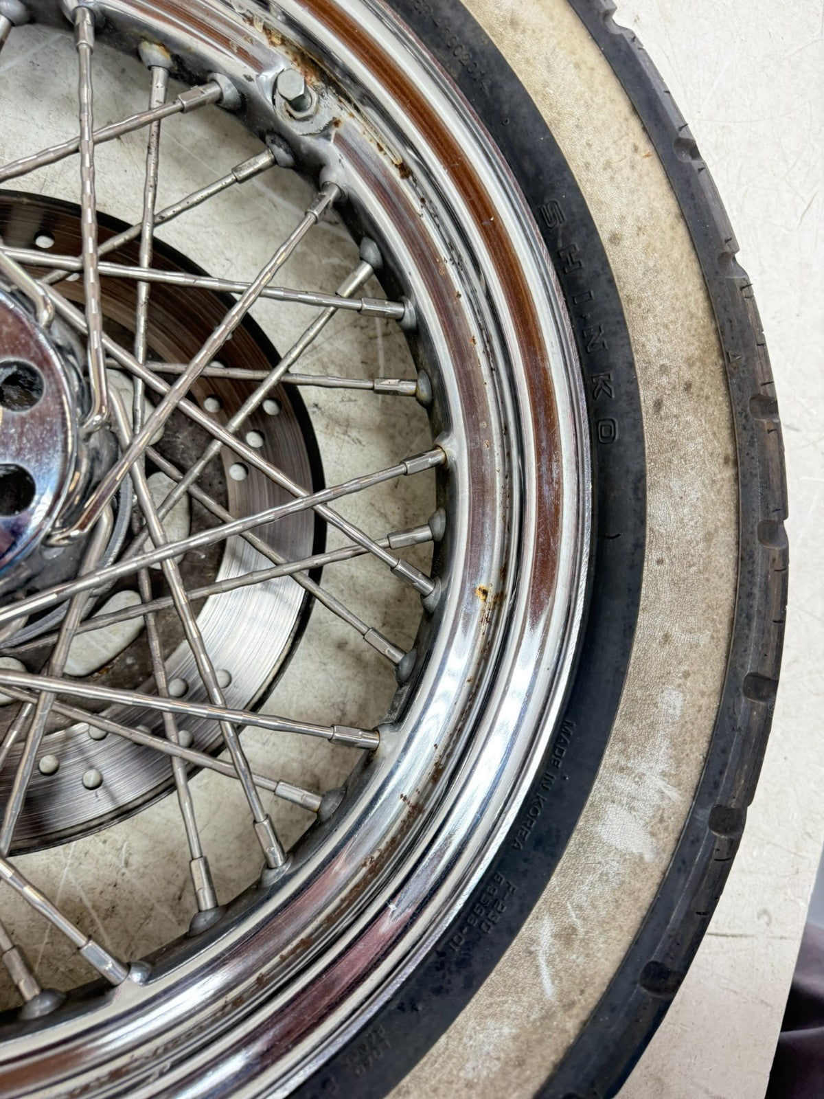 1997 HARLEY DAVIDSON SOFTAIL Front Wheel Rim Tire Laced Brake Rotor 16x3