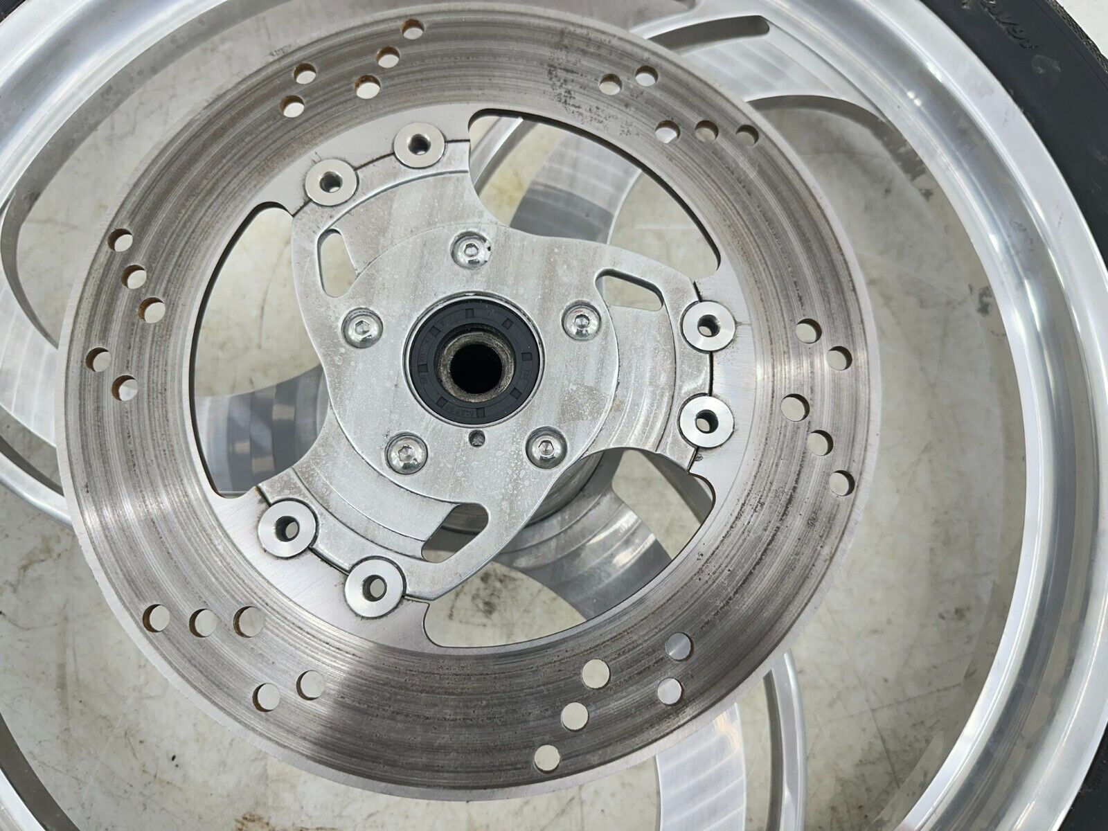 1999 HARLEY SOFTAIL 21" Front Wheel Rim Tire Mag 3 Spoke