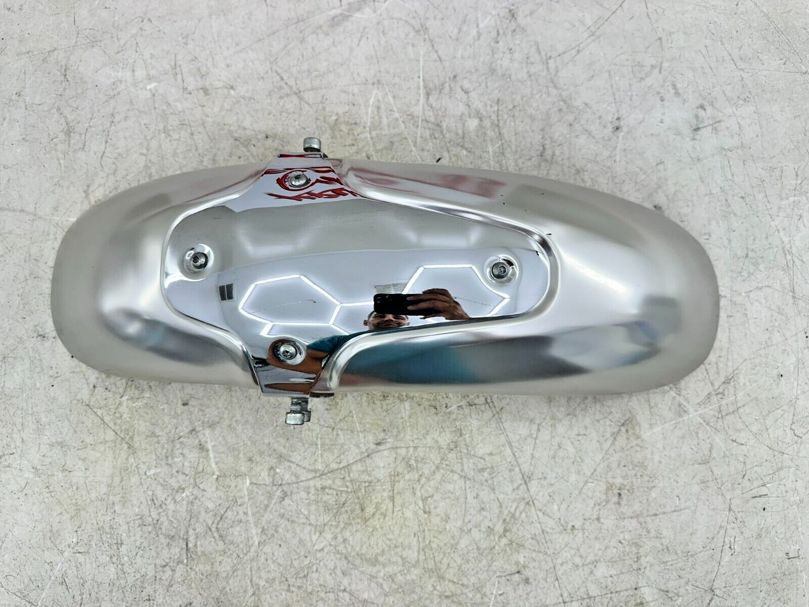 2003 Harley Davidson V Rod VRSCA 100th Anniversary Front Fender +Chrome Bracket