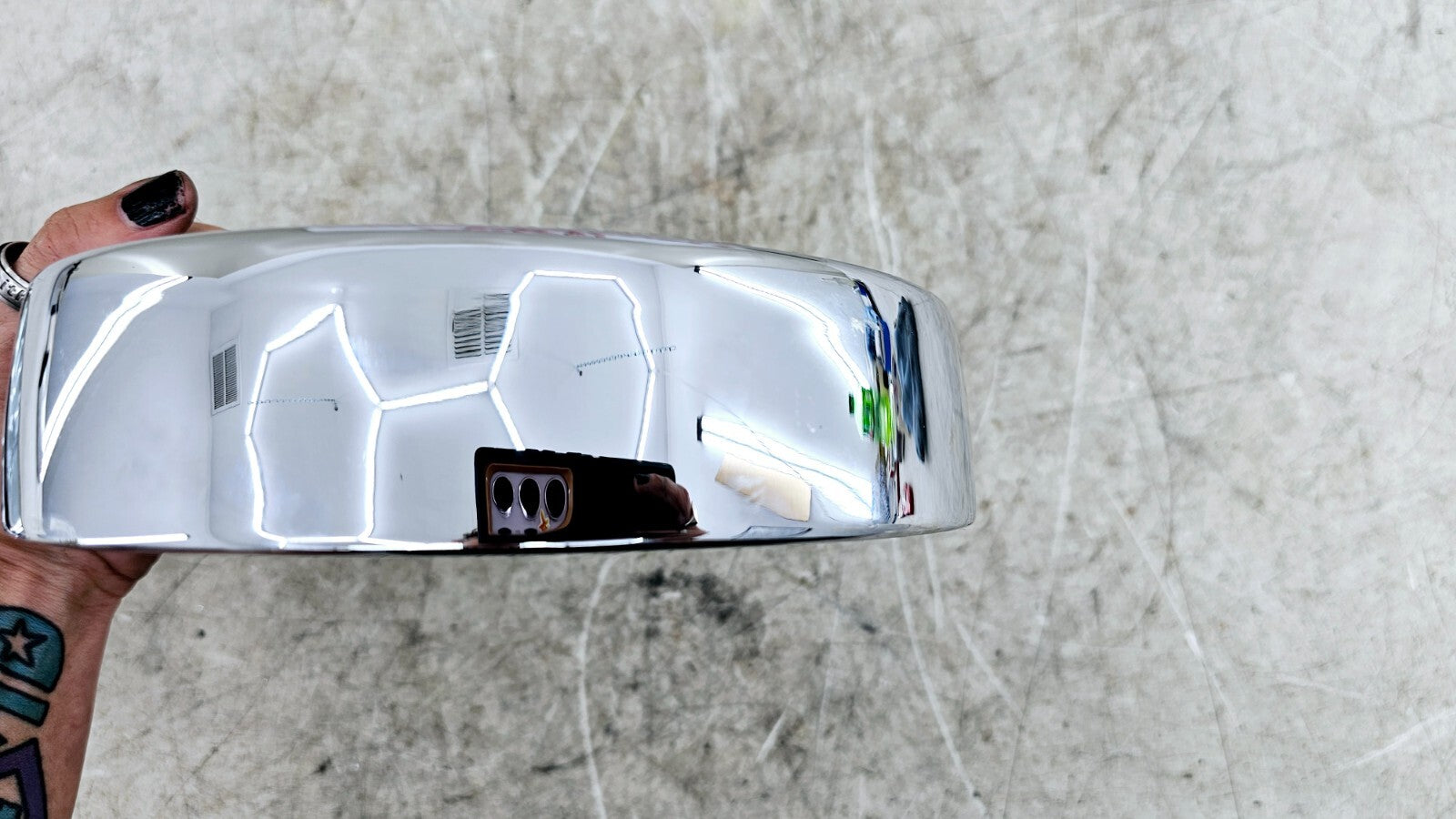 1998 HARLEY FLH ROADKING Headlight Chrome Trim Ring Cover + MTG Bracket