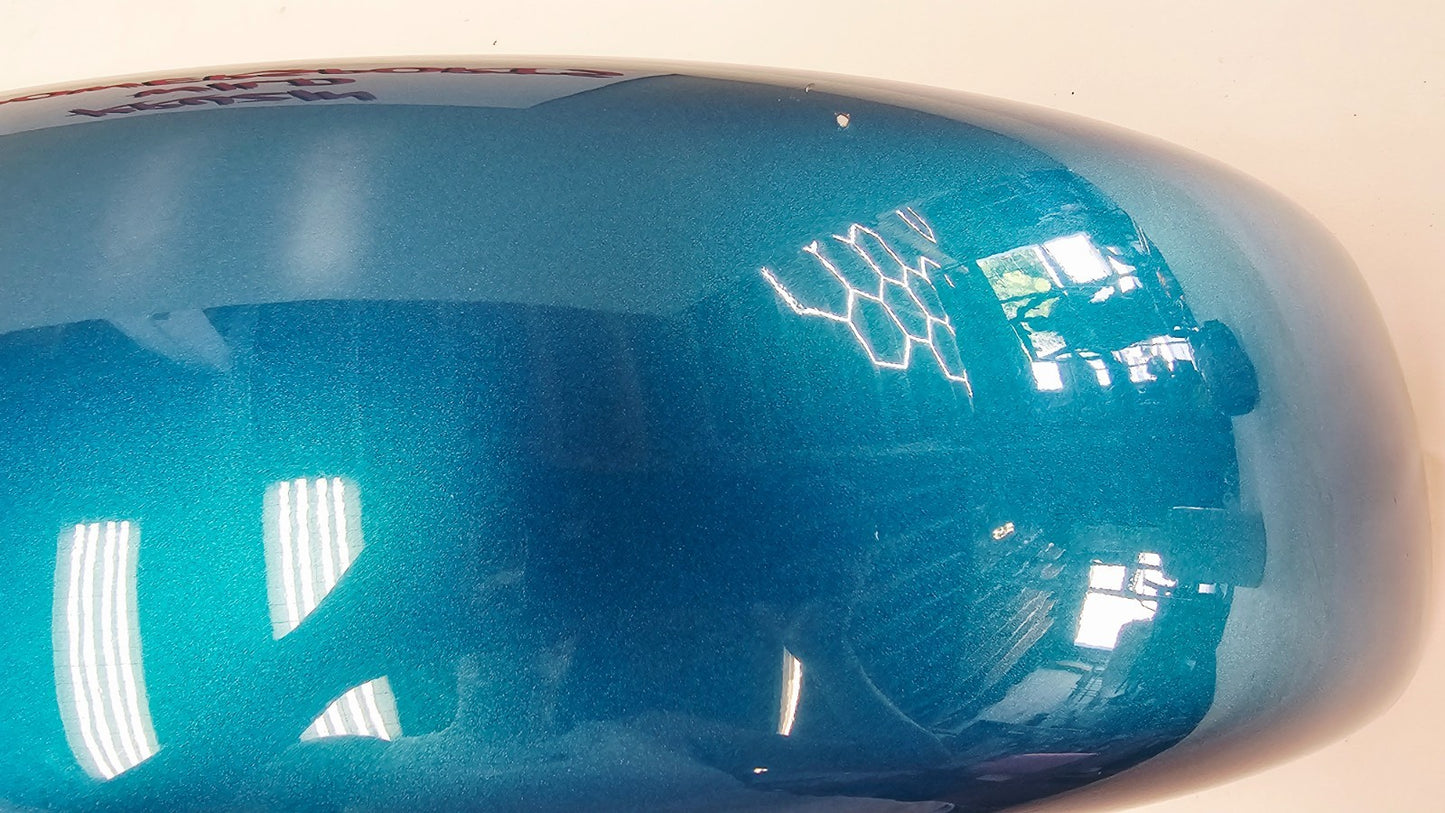 1995 HARLEY SOFTAIL FATBOY OEM Front Fender Aqua Pearl Silver Painted