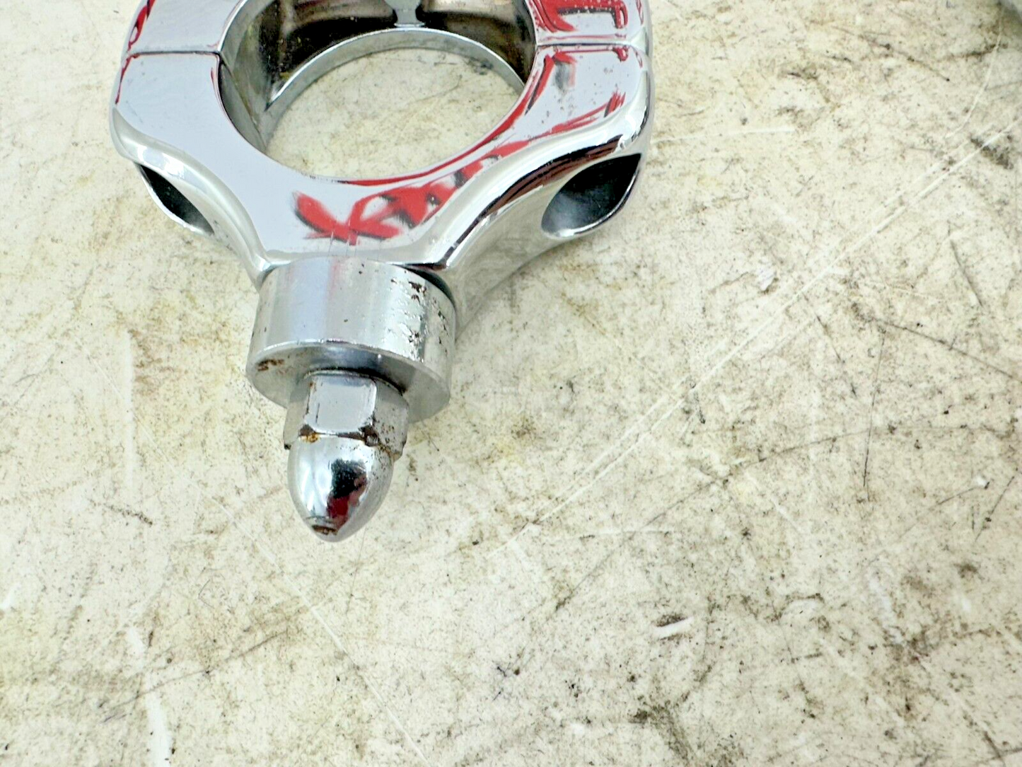 1999 HARLEY SOFTAIL Chrome Fork Mounted Turn Signal Brackets Hardware